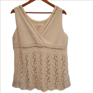 Rico open weave sleeveless sweater